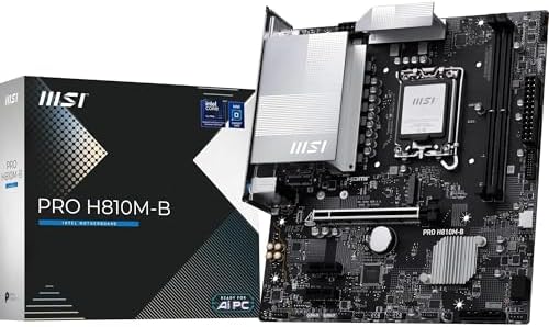 MSI Placa-mãe PRO H810M-B, mATX - Suporta processadores Intel Cor...