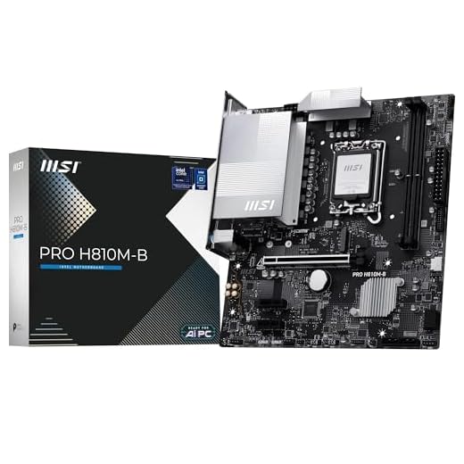 MSI PRO H810M-B Mainboard, mATX - Unterstützt Intel Core Ultra Prozessoren (Series 2), LGA 1851 - DDR5 Memory Boost (6400 MT/s MAX), PCIe 5.0 x16, M.2 Gen4, 2.5G LAN
