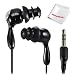 Water Sport Waterproof In-Ear Earbud Stereo Headphones for iPod/iPhone/MP3 Player Black