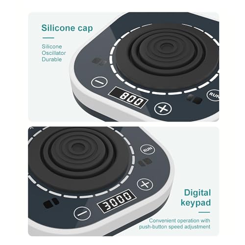 Oscilador digital Vortex, mezclador de laboratorio con velocidad ajustable 100-3000 rpm, control de pantalla digital, portátil para vasos de precipitados y frascos de química