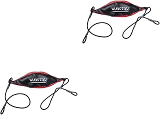 Toddmomy 2 Peças Bola De Velocidade De Boxe Pendurado Kit De Bolsa De Velocidade De Bola De Boxe Saco Pesado Brinquedo De Descompressão Saco De Boxe De Couro Bola De Boxe Saco De Boxe De