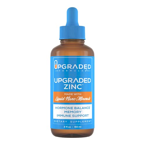 Upgraded Formulas Liquid Zinc With Liquid Nano Minerals - Hormone Balance, Memory And Immune Support - Vegan, Natural (2 Fluid Ounces) #TOP6