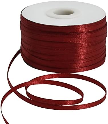 TONIFUL 1-1/2 Inch (40mm) x 100 Yards White Wide Satin Ribbon Solid Fabric Ribbon for Gift Wrapping Chair Sash Valentine's Day Wedding Birthday Party Decoration Hair Floral Craft Sewing
