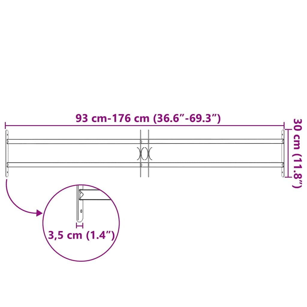 Genérico Reja de Seguridad Ajustable Ventana con 2 Barras 1000-1500 mm,Bricolaje,Materiales de construcción,Ventanas-141381