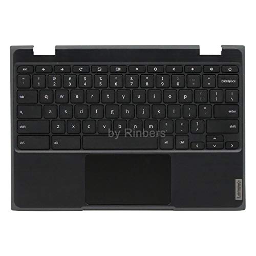 Rinbers Palmrest Upper Case with US Keyboard and Touchpad Assembly Replacement for Lenovo Chromebook 11 100e 2nd Gen AMD AST 82CD 5CB0Z21474 (NOT for 100e Gen 2 Intel Version 81MB or MTK Version 81QB)