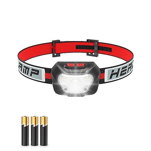 Victoper LED Head Torch, 2500L 6 Lighting Modes Headlamp, Battery Powered Waterproof for Kids Adult Camping Hiking Fishing