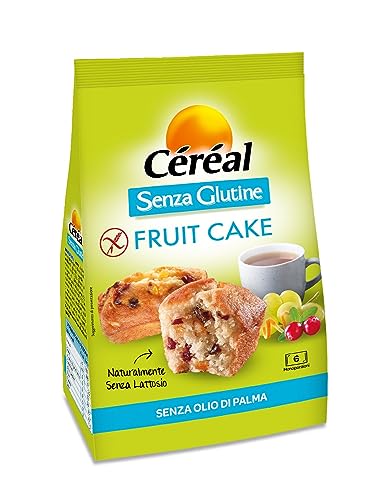 Céréal Fruit Cake Senza glutine, English Mini Cake, dolci senza glutine, merenda senza lattosio,...