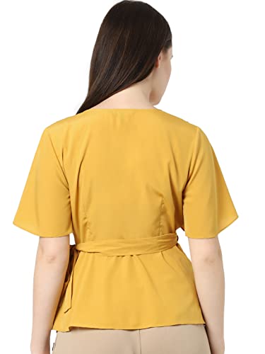Image of VERO MODA Women's Polyester Regular Fit Stylised Top