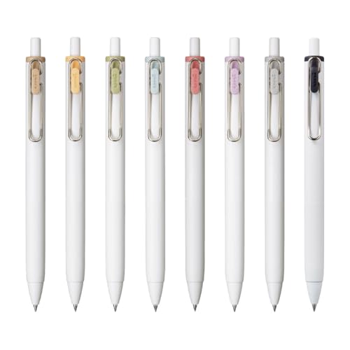 Mitsubishi Pencil UMNS38FC8C długopis żelowy Uni-Ball One 0,38 Fica Color zestaw 8 kolorów