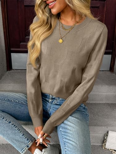 LILLUSORY Womens Sweaters Fall Fashion 2025 Lightweight Long Sleeve Knit Pullover Casual Trendy Tops Winter Clothes4