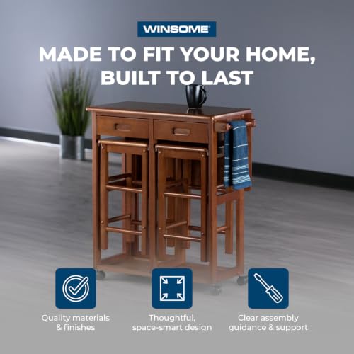Image of Winsome Wood Suzanne Kitchen, Square, Teak