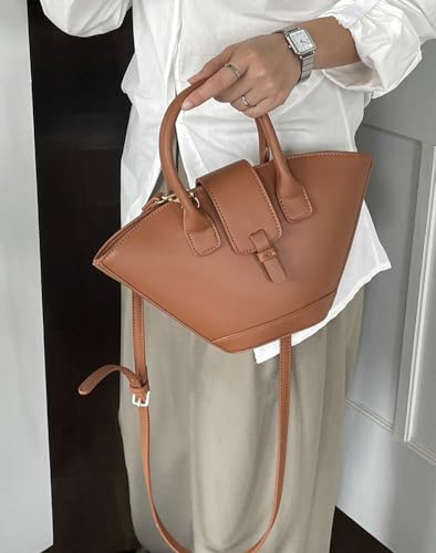 Image of Tote Bag Purse for Women Faux Leather Hobo Bag Small Top Handle Handbag Vintage Shoulder Bag Crossbody Bag