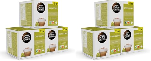 NESCAFÉ Dolce Gusto Cappuccino - Cápsulas de Café, 90 Cápsulas (3 x 30) - 45 taza de café - Clásico Italiano - Originales para cafeteras Dolce Gusto (Paquete de 2)