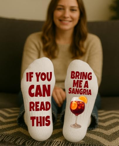 Bring Me a Sangria Socks – Funny Wine Lover Gift for Men & Women – Christmas Stocking Stuffers3