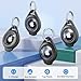 Waterproof Airtag Holder - 4 Pack Airtag Keychain Holder Compatible with Apple AirTags, Ultra Durable Anti-Scratches Protective Case with Keyring for Luggage, Backpack, Pet, Bag, Black
