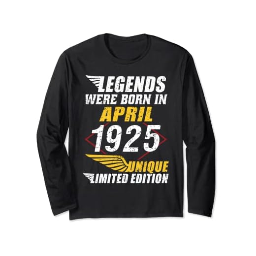 Cumpleaños Abril 1925 Edición Limitada Regalo April Manga Larga