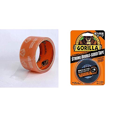 Gorilla Glue S͑prCe[v NX^NA 48mm×8.2m & S͗ʃe[v XgO 25.4mm×1.52myZbgz