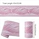 sourcing map Wandpapier Bordüre Selbstklebend Wandbelag PVC Boden für Küche Bad Schlafzimmer Wanddekor 3,94 Zoll von 32,8 Fuß Rosa Wellenmuster