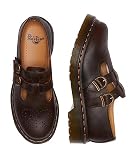 Dr. Martens Damskie 8065 Pw Mary Janes, Ciemnobrązowy Crazy Horse, 37 EU