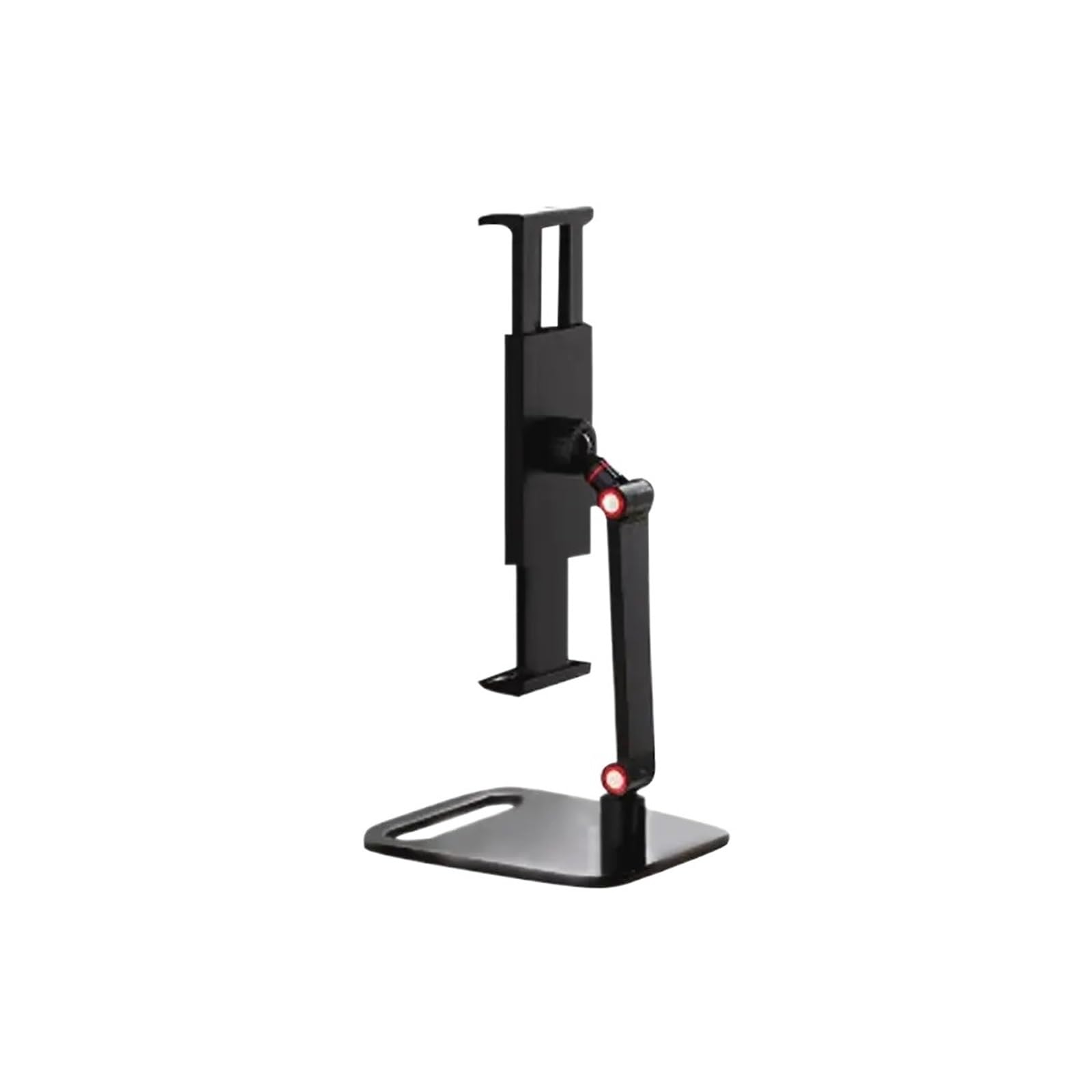 Soporte de monitor portátil con brazo vertical extensible y base de metal para escritorio