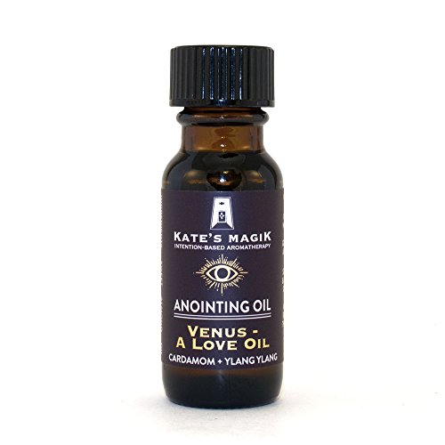 Venus - A Love Anointing Oil 100% Pure Essential Cardamom and Ylang Ylang in Sweet Almond Oil. Seductive Blend for Attraction, Abundance, and Intrigue. Third Eye, Heart, Sacral, & Root Chakras.