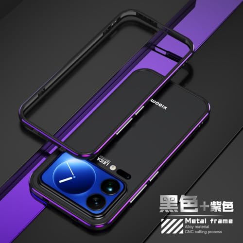 Coque Xiaomi 17 Pro Max 5G aluminium de qualité supérieure noir violet