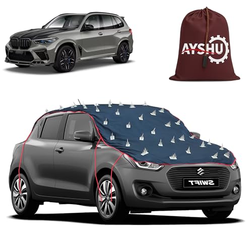 Image of AYSHU Water-Resistant Spike Car Cover for BMW X5M - Protects from Dogs, Monkeys, Dust, Sunlight & UV - Full Roof Universal Fit