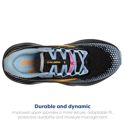 Brooks Brooks Women’s Caldera 6 Trail Running Shoe - Black/Blue/Yellow - 8 Medium