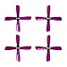 Gemfan 2035-4 Blade Bullnose - Purple PC (Set of 4) - 1.5mm - Purple