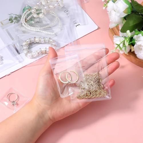 Bolsas para guardar pulseras y joyas de plástico transparente 300 uds 7