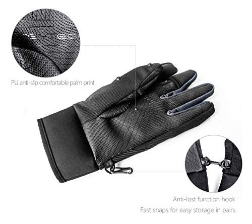Pgytech Mavic 3 Photography Gloves Waterproof Windproof Winter Thermal Gloves Touch Screen Multifunction Gloves For Outdoor Mountaineering Ski Fishing Outdoor Sport- For Women And Men (Xl(133G)) #TOP7