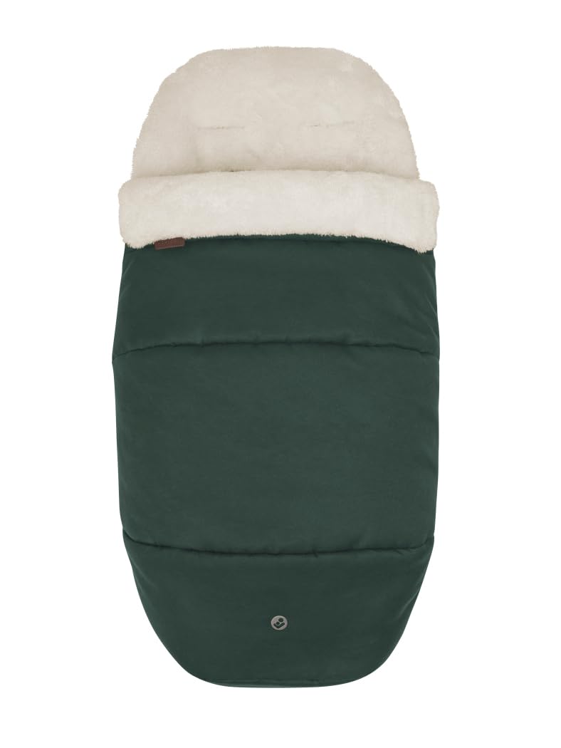 Maxi-Cosi Saco para cochecito Maxi-Cosi 2 en 1, cálido forro polar, apto desde el nacimiento, Twillic Green