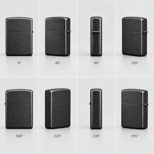 Generic Refillable Pocket Lighter Black Matte Black - Image 6