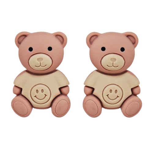 Image of Lucky Jewellery Designer Trendy Teddy And Rabbit Design Earring Stylish Teddy Bear Stud Earing | Cute Cartoon Earrings For Girls & Women (CHEP-TEDDY-PARENT)