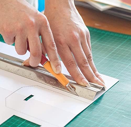KEPLIN A3 Cutting Mat - Cutting Board with Non-Slip Surface for Arts & Crafts  Easy Guided Knife Cuts for Paper, Card, Fabric, Plastic While Protecting Surfaces