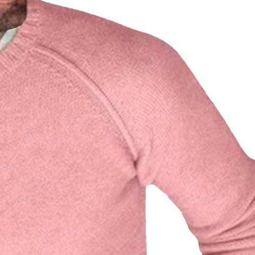 Men's Casual Soft Crewneck Sweater Lightweight Long Sleeve Sweaters Classic Pullover with Ribbing Edge3
