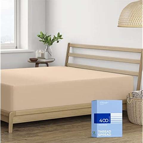THREAD SPREAD 100% Cotton Full Size Fitted Sheet Only Cover