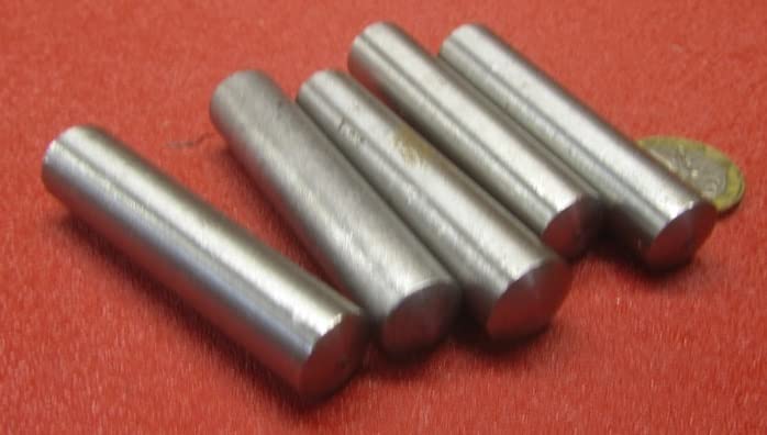 Pin #9/0 Steel Taper Pin, .591" Large Diameter x .539" Small Diameter x 2.50" Length, 5 Pcs