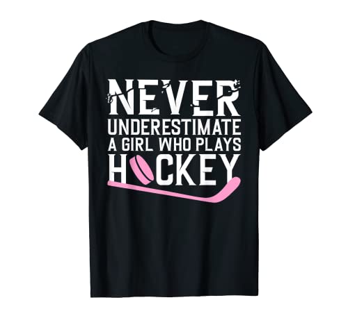 Funny Hockey For Women Girls Ice Hockey Player Hockey Lovers T-Shirt
