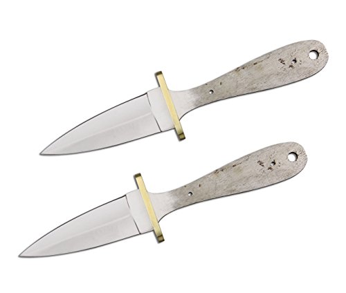 Whole Earth Supply 420 Stainless Steel Knife (420 Stainless Steel, Pair of 3.5 inch Boot Knife Blades)