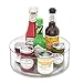 Plateau Tournant à Épices, Lazy Susan Plateau Pivotant pour Épices, Condiments et Ingrédients, Étagère à Épices Rond Rotative pour le Placard, Comptoir, Garde-manger, Armoire