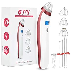 Mee-eterverwijderaar, verbeterde USB-oplaadbare mee-eterverwijderingsgereedschappen met led-display, 4 verwisselbare…