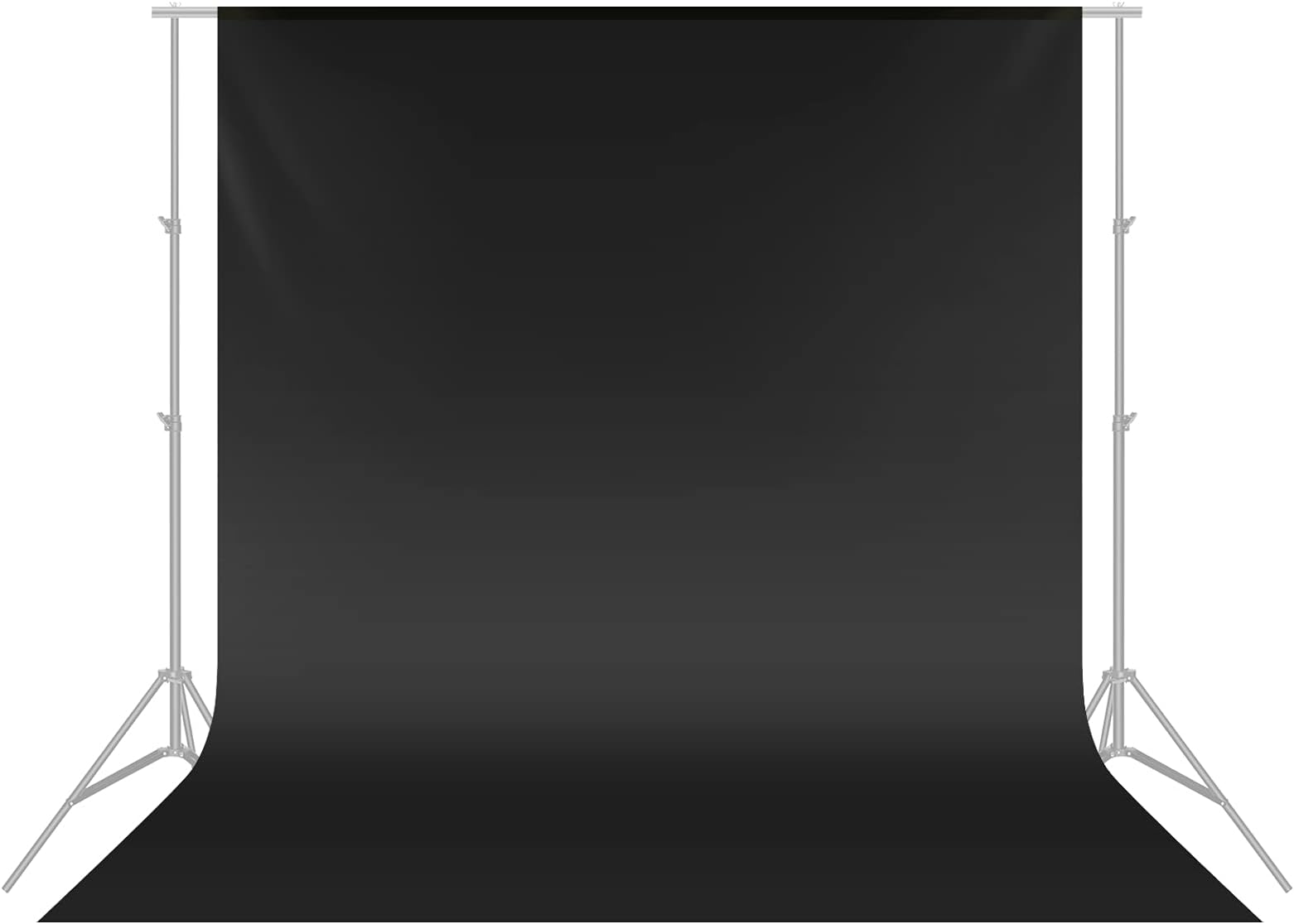 Neewer 10 x 20FT / 3 x 6M PRO Photo Studio 100% Pure Polyester Collapsible Backdrop Background for Photography,Video and Televison (Background ONLY) - BLACK