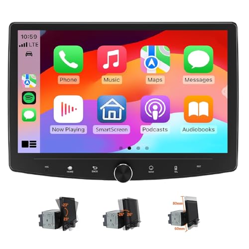 Accessori: Cavo di alimentazione *1; Antenna GPS *1; Antenna 4G *1; Cavo USB *1; Cavo USB Carplay *1; Cavo di ingresso inverso *1; Cavo audio *1; Cavo di conversione AV *1; Fusibile di ricambio *1; Porta scheda SIM *1; Microfono esterno *1; Viti *8; Manuale *1; Telecamera posteriore *1 (Staffa e telaio NON inclusi)