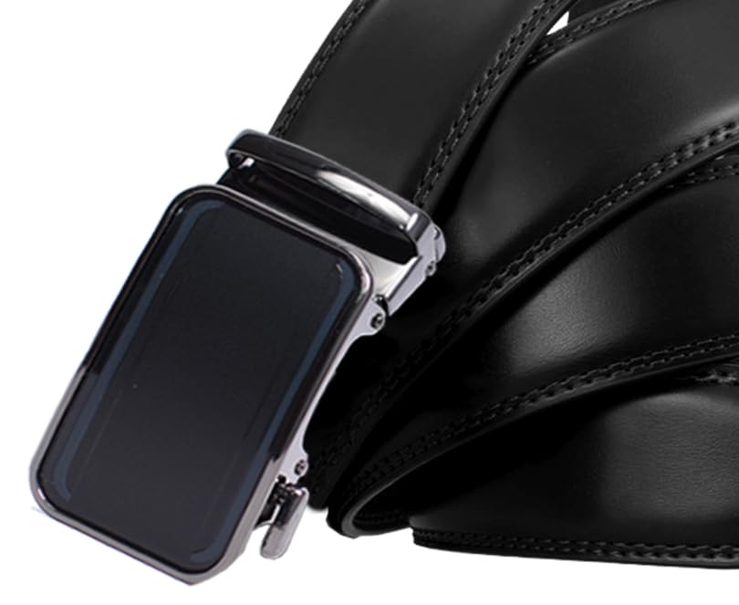 Image of WildHorn Men's Genuine Leather Belt for Men| Premium Auto-Lock Buckle | Adjustable up to 48 inch | Formal & Casual Wear | Micro-Adjust Fit | Stylish Gift Box Included
