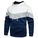 MANLUODANNI Herren Kapuzenpullover Raglan Men's Hoodie Pullover mit Kapuze Casual Sweatshirt Classic Farbabstimmung Hoody