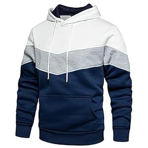 MANLUODANNI Herren Kapuzenpullover Raglan Men’s Hoodie Pullover mit Kapuze Casual Sweatshirt Classic Farbabstimmung Hoody