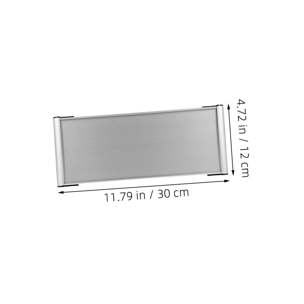 Toyvian 3 Stück Doppelseitige Aluminiumschildhalter Türschild Blank für Büro Wandmontage Langlebig Stilvoll Einsetzbar für Individuelle Beschriftung