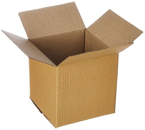 Image of BonKaso 3 Ply Corrugated Boxes for Packaging | 6 inchx6 inchx6 inch (Pack of 100) | Brown Cardboard Packing Box for Shipping, Moving & Storage | Cartons for Courier & Goods Transportation.