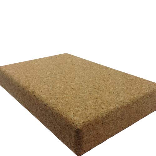 Yoga Kork Block flach, 305 x 205 x 50mm -Flacher Yoga Block aus Presskork Cover